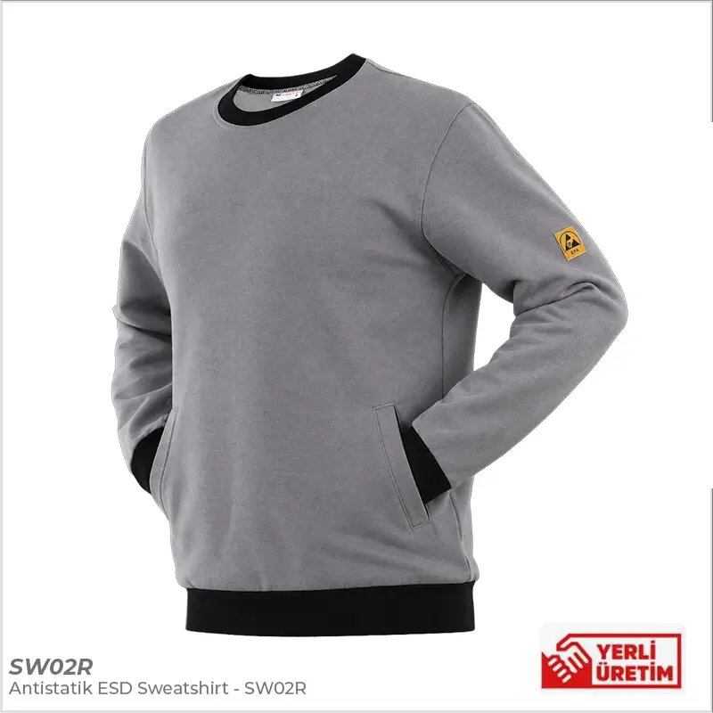 antistatik esd sweatshirt sw02r