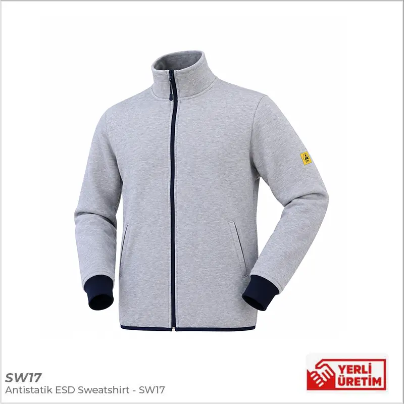 antistatik esd sweatshirt